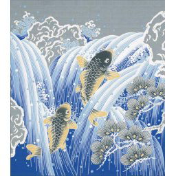 Japonský šátek Furoshiki 118 x 118 cm Umi (Moře)