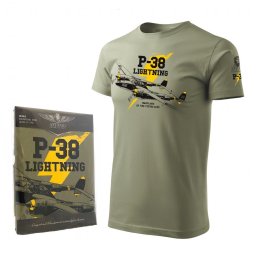 Triko P-38 LIGHTNING ZELENÉ vel. L