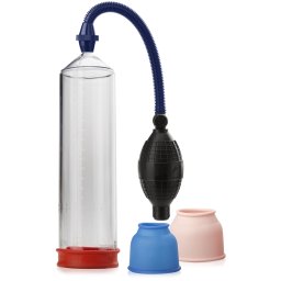 SCALA PUMPA ZVĚTŠUJÍCÍ PENIS - 3 TĚSNÍCÍ MANŽETY O RŮZNÝCH VELIKOSTECH - 79666920