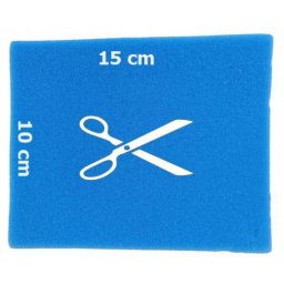 AllBag pěnový filtr pro vysavače (15x10 cm) univerzální