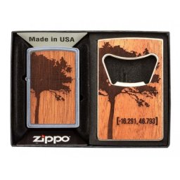 Sada Zapalovač WOODCHUCK USA & Otvírák na lahve 30059