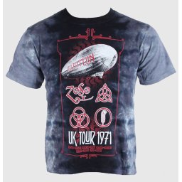tričko pánské Led Zeppelin - UK Tour 1971 - LIQUID BLUE - 11810