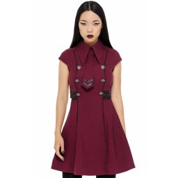 šaty dámské KILLSTAR - Black-Ops - BLOOD - KSRA002412