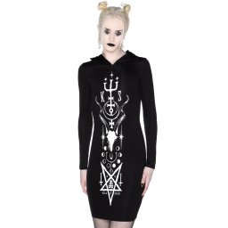 šaty dámské KILLSTAR - Lethia Midi - KSRA002527