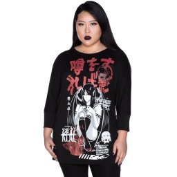 tričko dámské (tunika) KILLSTAR - Rumour - Raglan - KSRA002590