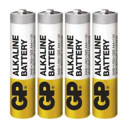 Alkalická baterie GP Alkaline AAA (LR03) - 4 ks BA1311
