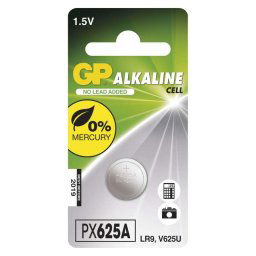 Alkalická knoflíková baterie GP 625A (LR9), 1 ks B1325