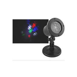 LED21 Laserový dekorativní projektor 4W vločky, 4 barvy
