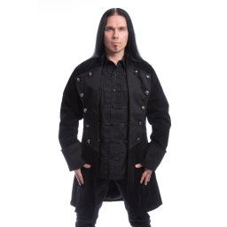 kabát pánský POIZEN INDUSTRIES - MONARCH - BLACK VELVET - POI984