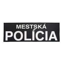 NAVYS nášivka MESTSKÁ POLÍCIA velká velcro ČERNÁ