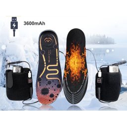 Vyhřívané vložky do bot - velikost EUR 36-46 (3 existujícího vyhřívání) s 3600mAh baterií