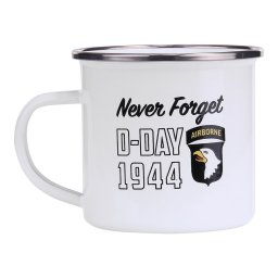 FOSCO hrnek D-DAY 1944 smaltovaný 300 ml BÍLÝ