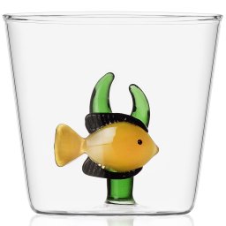 Ichendorf Milano designové sklenice na vodu Marine Garden Yellow Fish Green Seaweed