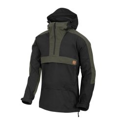 Bunda větrovka WOODSMAN ČERNÁ/TAIGA GREEN vel. L