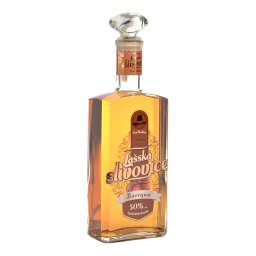 Slivovice Barrique 50% 1L - okrasný hranatý