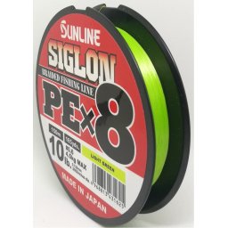 SUNLINE šňůra SIGLON PEx8 150m/20Lbs/0,187mm-LGR