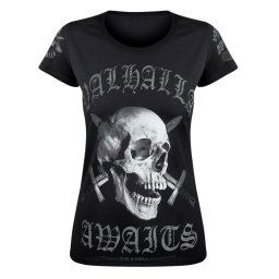 tričko dámské VICTORY OR VALHALLA - SKULL - VOV021DA