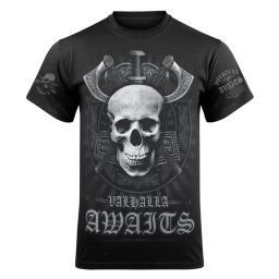 tričko pánské VICTORY OR VALHALLA - SKULL - VOV022KM