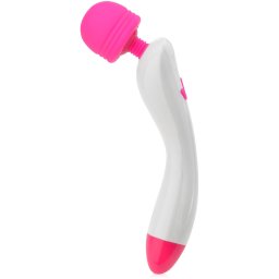 SCALA MASAŽÉR S POHYBLIVOU ŠPIČKOU A SVĚTÝLKY - VIBRÁTOR TYPU WAND - 36 + 8 FUNKCÍ - 79332748