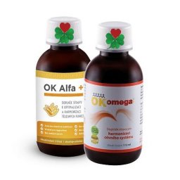 OK Alfa+ 115 ml. + OK Omega+ 115 ml. sada | Pro harmonizaci cévního systému