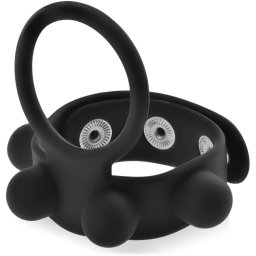 SCALA SILIKONOVÝ EREKČNÍ RING KROUŽEK NA PENIS A VARLATA S REGULACÍ OBVODU - 79276397
