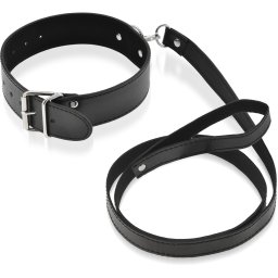 SCALA KOŽENÝ OBOJEK S VODÍTKEM POUTACÍ SADA BDSM - 77150354