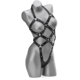 SCALA PERVERZNÍ KOŽENÉ BODY PRO DOMINU - PŘIZPŮSOBENÉ KAŽDÉMU ROZMĚRU - SEX BDSM - 76568683
