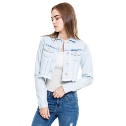 bunda dámská URBAN CLASSICS - Denim - TB1543- heavy bleached