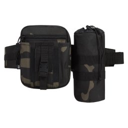 BRANDIT ledvinka ALLROUND s pouzdrem na láhev DARK CAMO