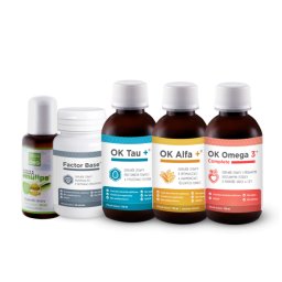 Synergy pack | Emulips 50 ml, OK Omega-3 Complete 120 ml, OK Alfa+ 115 ml, OKG factor Base 60 tbl. )