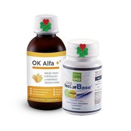 OK Alfa+ 115 ml. OKG Factor Base 60 tbl. | Zdraví organismu začíná ve zdravém střeve