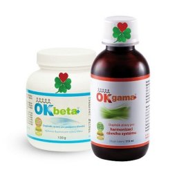 Sada OK Beta+ 150 g. + OK Gama+ 115 ml | Pro podporu kloubů a cévního systému