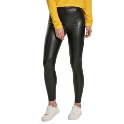 kalhoty dámské (legíny) URBAN CLASSICS - Faux Leather Skinny - black - TB3238