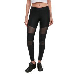 kalhoty dámské (legíny) URBAN CLASSICS - Tech Mesh Rib - black - TB4000