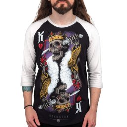 tričko pánské s 3/4 rukávem WORNSTAR - Suicide King - WSRTM-SKG
