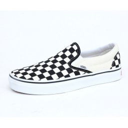 boty VANS - Classic Slip On - Black And White Checker - White - VN000EYEBWW1