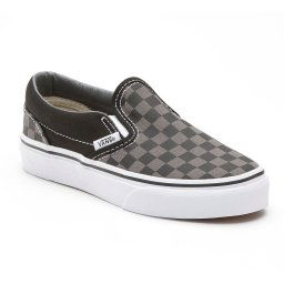 boty VANS - Classic Slip-on - Black/Pewter Checkerboard - VN000EYEBPJ