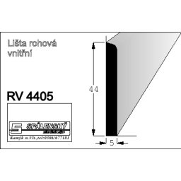 Lišta RV4405 nastav smrk 2400 mm
