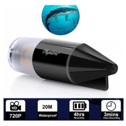 Kamera pod vodu do 20m - vodní kamery pro rybáře do vody s HD 720p + LED