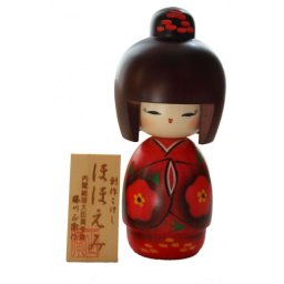Japonská panenka Kokeshi Hohoemi 15 cm