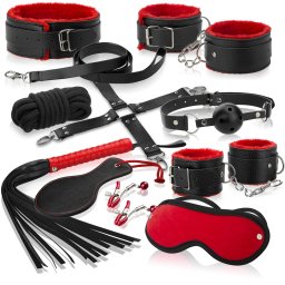 SCALA ODVÁŽNÁ SADA DOPLŇKŮ BDSM BONDAGE POMŮCKY K TRESTÁNÍ - 73009840