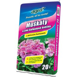 AGRO Substrát pro muškáty a jiné balkónové květiny 20l 0003