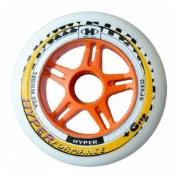 Kolečka Hyper Formance + Grip (4ks) 84mm/85A bílo-oranžová