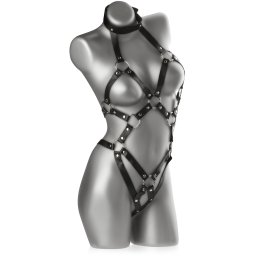 SCALA KOŽENÉ BODY PRO DOMINU SADO-MASO BDSM - 64872971