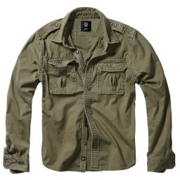 Košile styl VINTAGE dlouhý rukáv ZELENÁ vel. 7XL