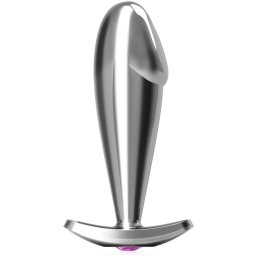 SCALA OCELOVÝ ANAL PLUG PENIS ANÁLNÍ KOLÍK S RUKOJETÍ A OZDOBNÝM KAMÍMKEM - 79557872