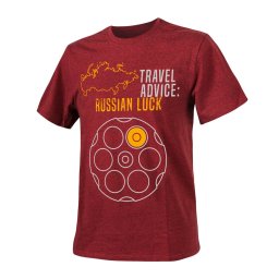 Triko RUSSIAN LUCK ČERVENÁ MELANŽ vel. M