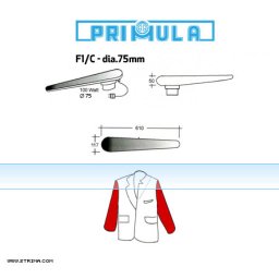 Žehlící rukávník s vyhříváním PRIMULA F1/C - pr. 75mm