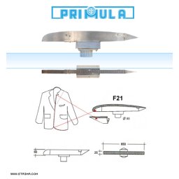 Žehlící tvarovka profilovaná PRIMULA F21