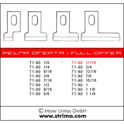 Nůž 71-90 11/16 HSS MAIER